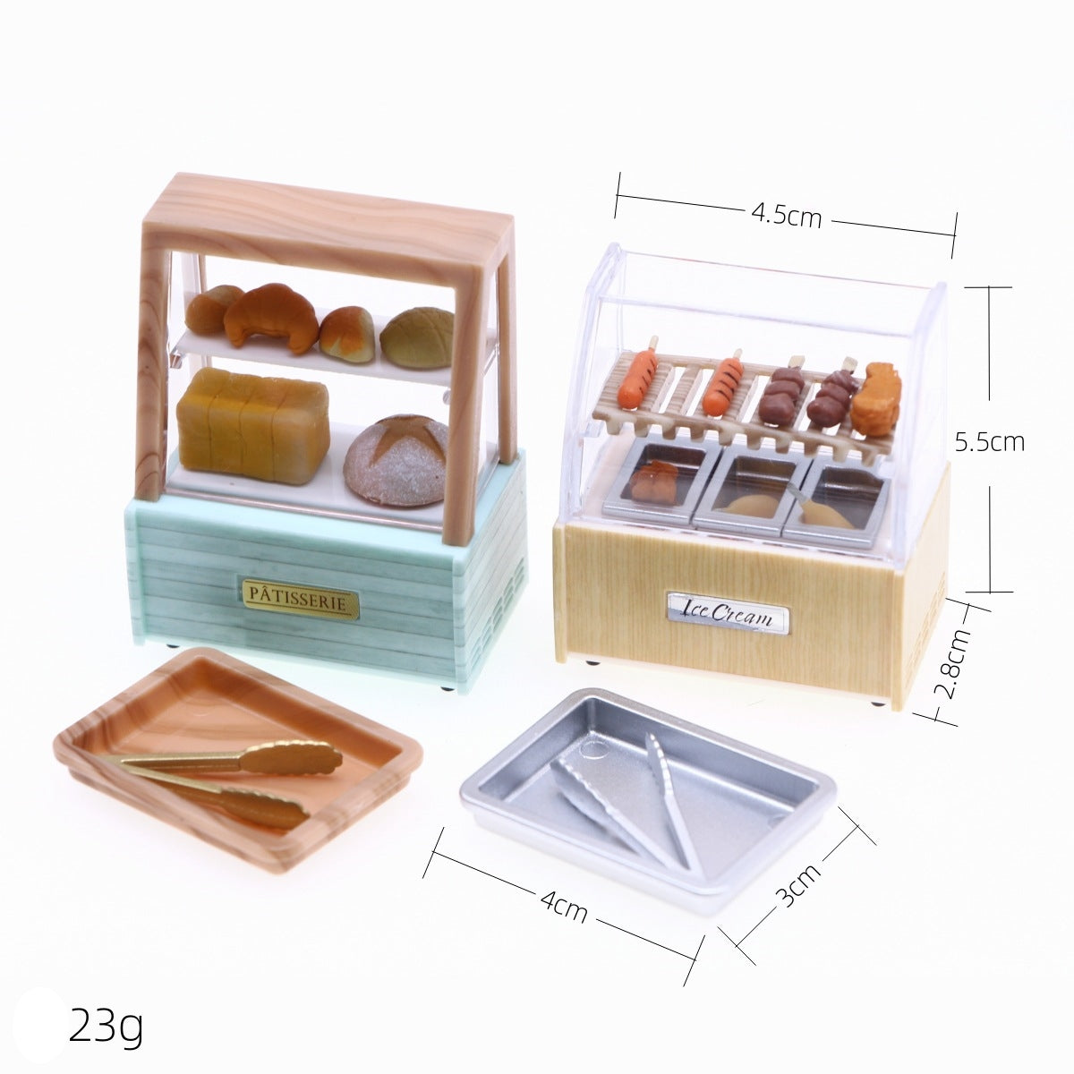 Mini Oden Bread Machine Set with Mini Food for Dollhouse