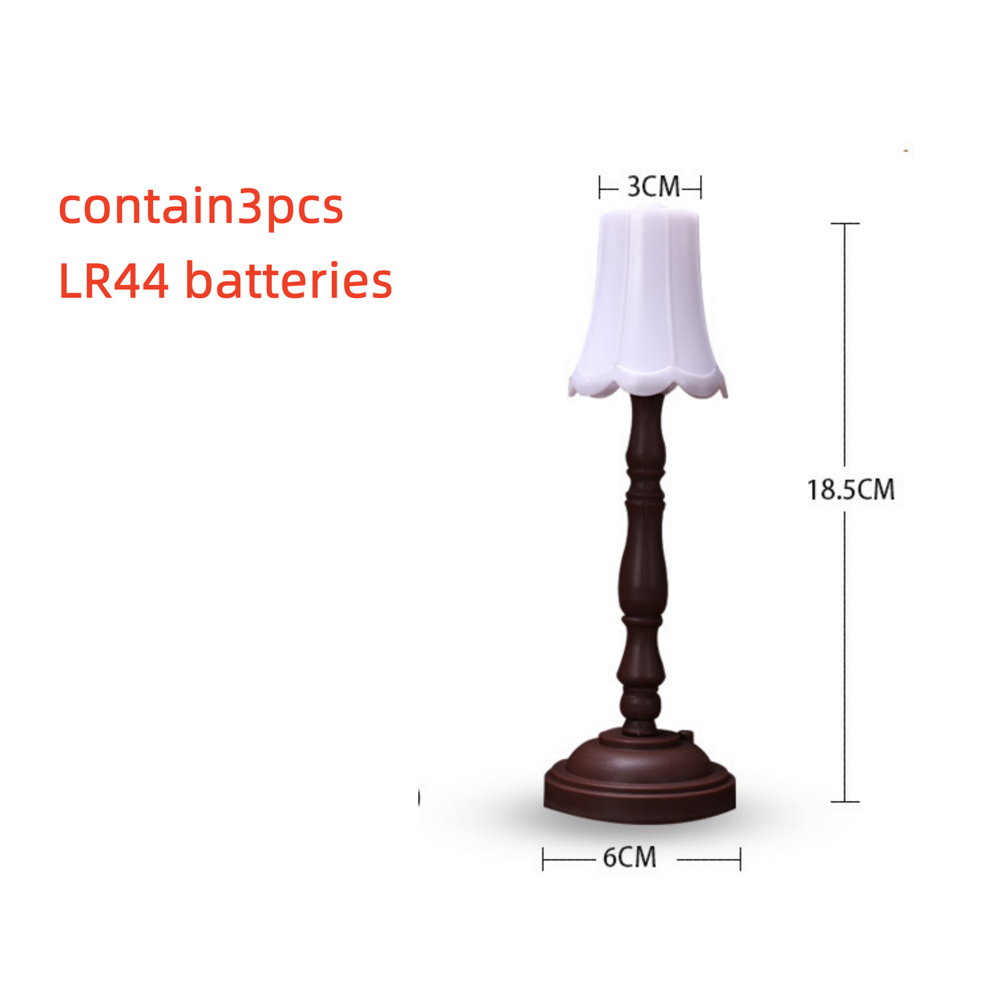 Mini European Retro Small Table Lamp for Doll House Decoration