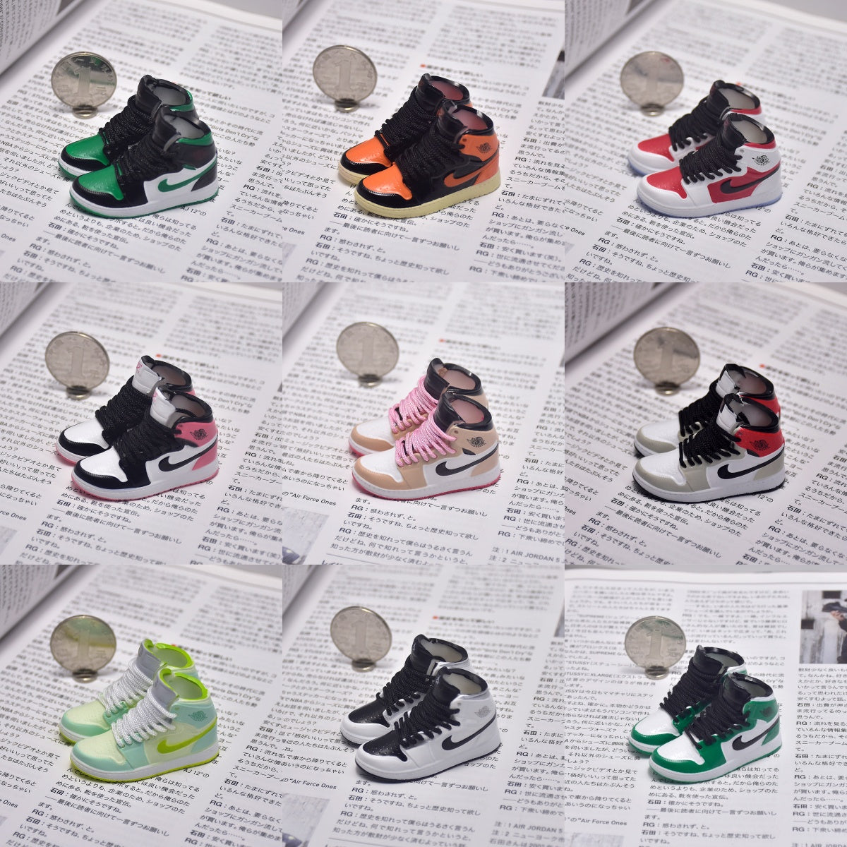 Mini Trend Nike Shoes with Clear Box for Gift Doll Decoration