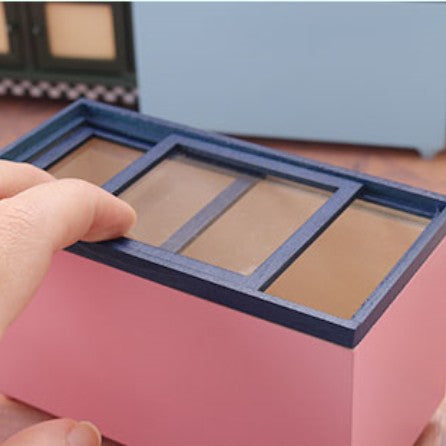 Mini Double door Wooden Freezer Refrigerator