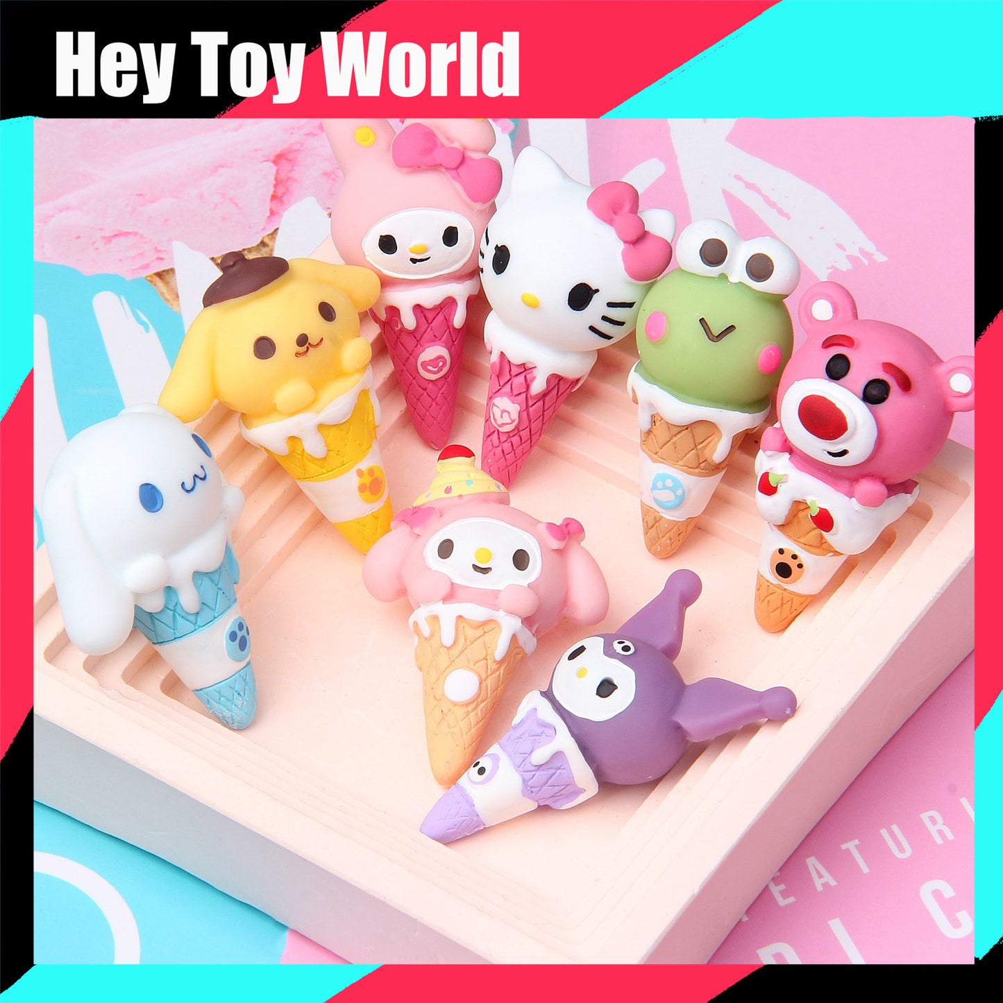 3D Sanrio ice cream cone