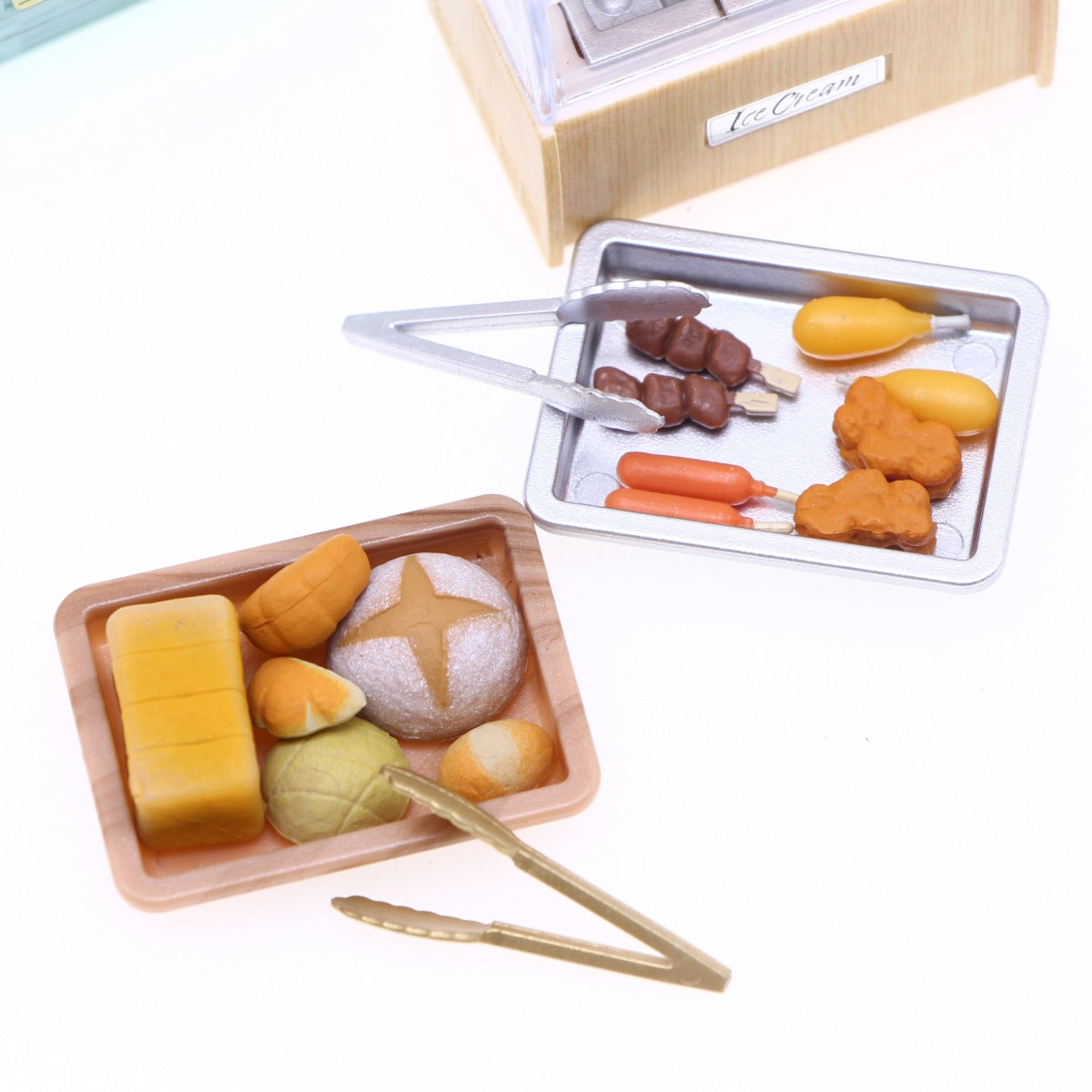 Mini Oden Bread Machine Set with Mini Food for Dollhouse