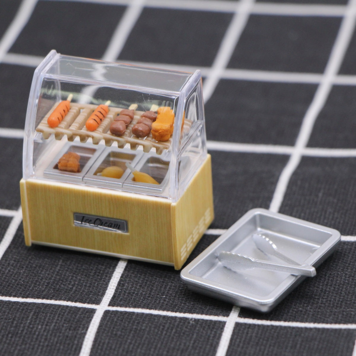 Mini Oden Bread Machine Set with Mini Food for Dollhouse