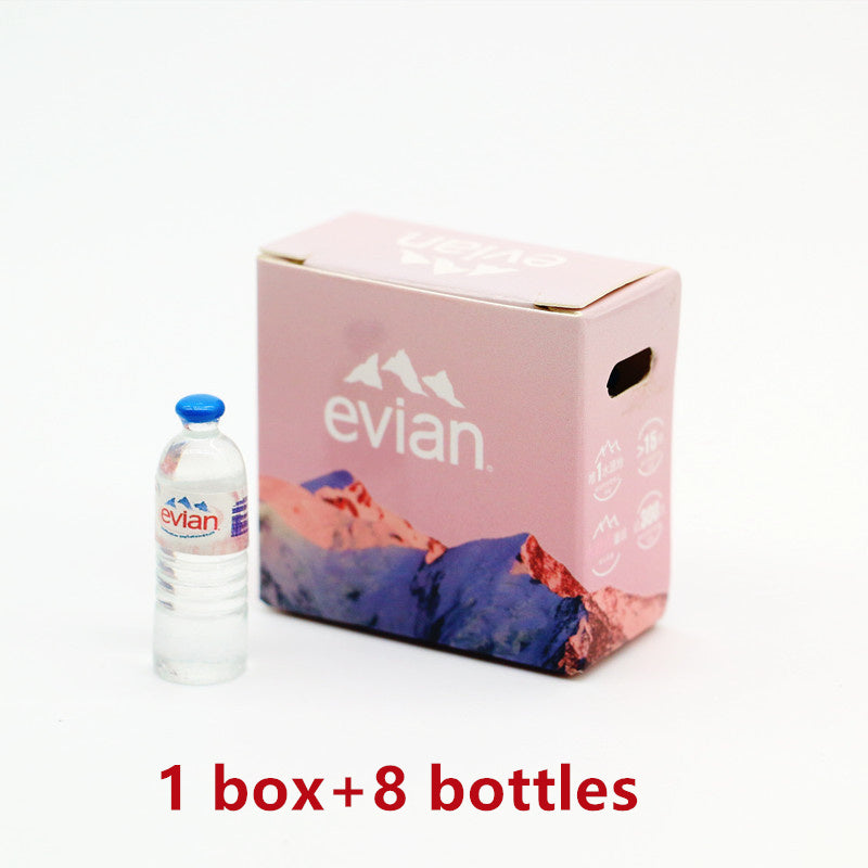 Mini Water Beer Bottle Paper Box Set for Doll House Decoration DIY