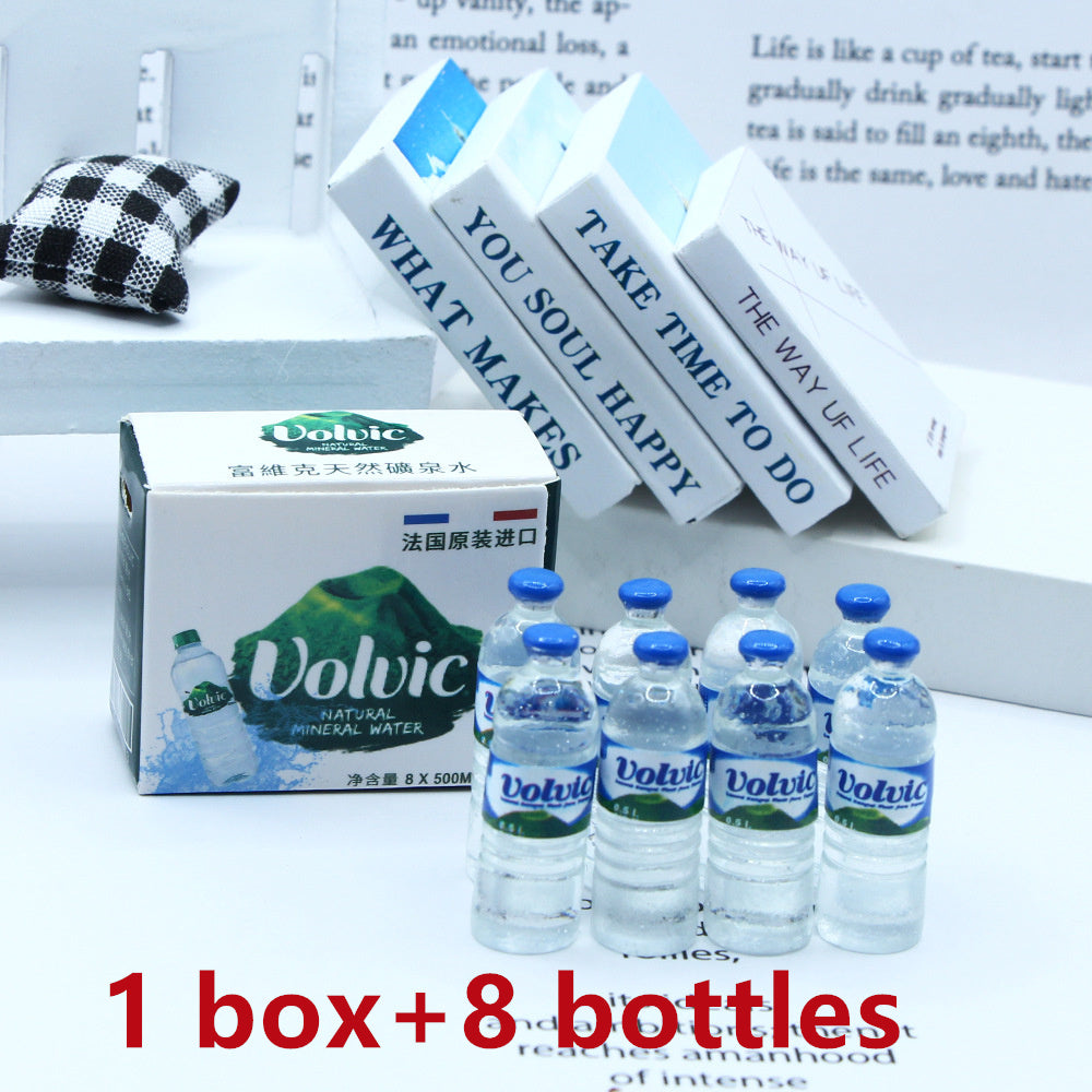 Mini Water Beer Bottle Paper Box Set for Doll House Decoration DIY