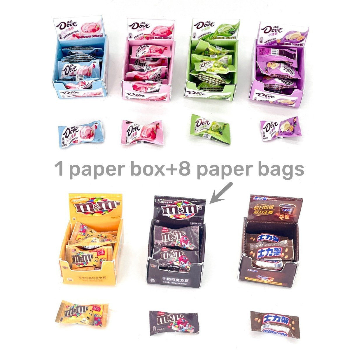 Mini Handmade Chocolate Box with Paper Bag