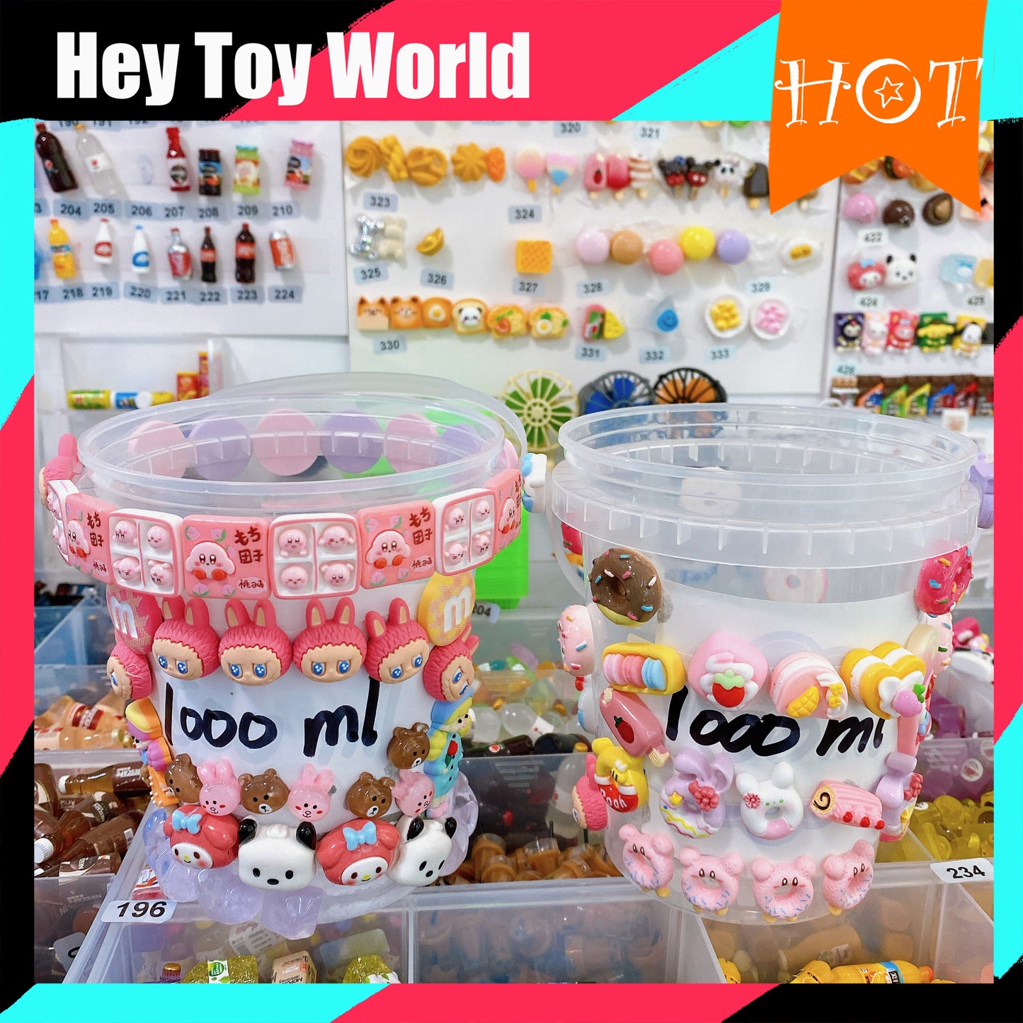DIY mini toys 300ml/500ml/1000ml Bucket