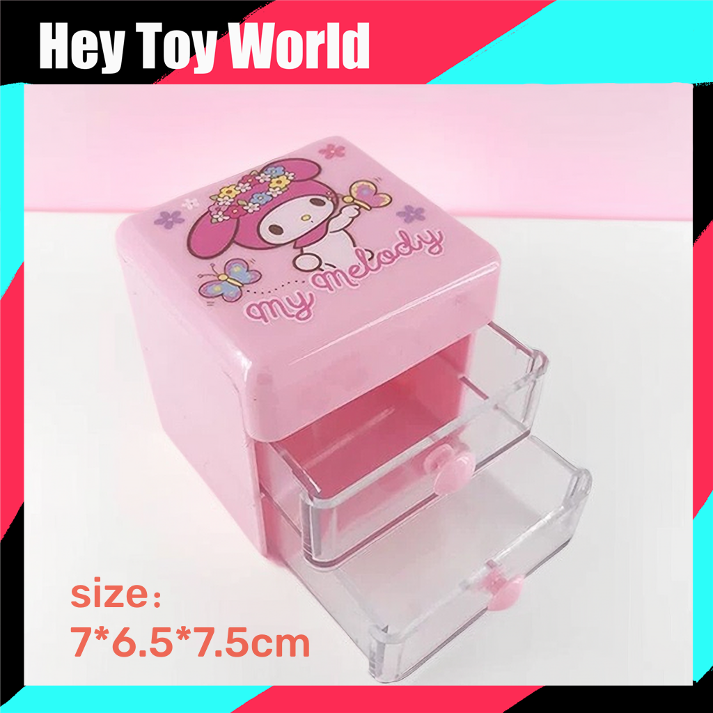 Mini  Melody Cinnamoroll Hello Kitty Storage Box