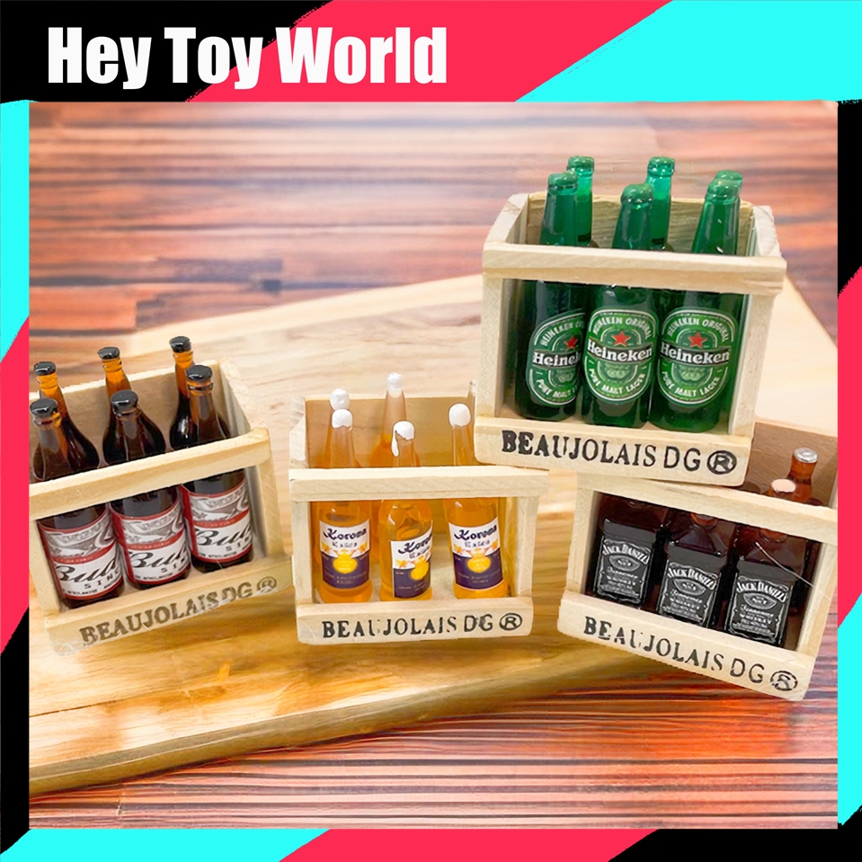Mini Beer Wooden Frame with Beer Bottle