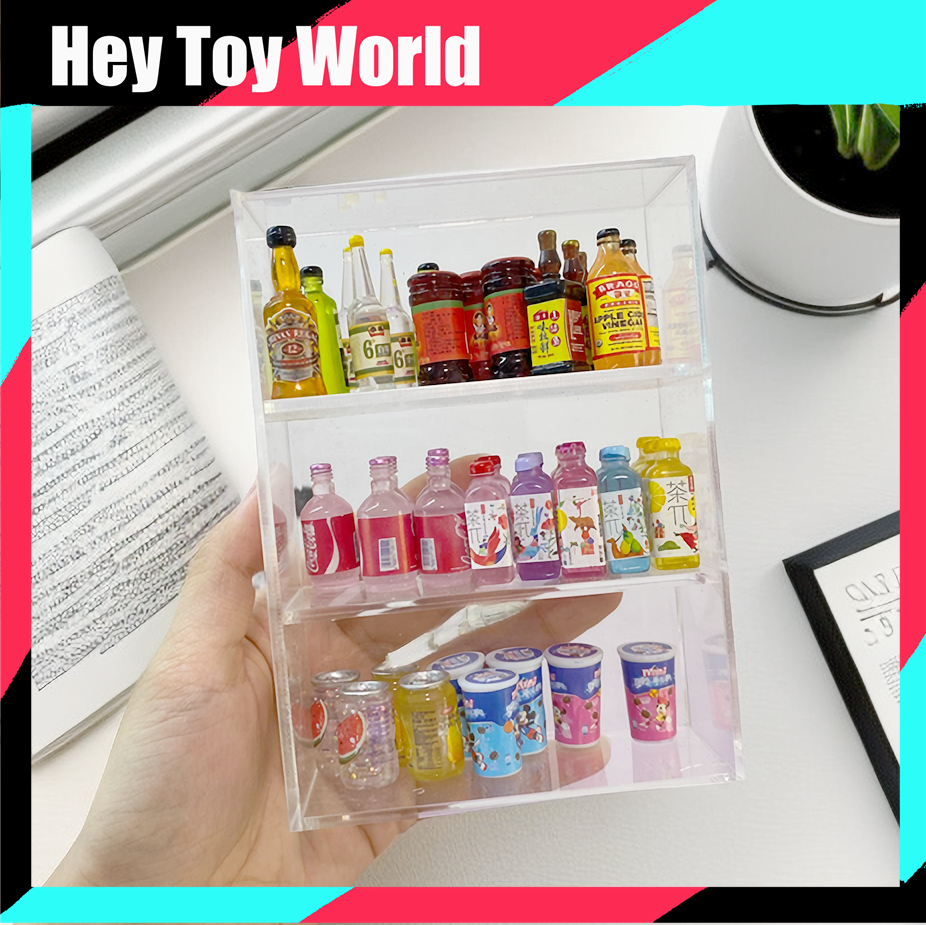 Mini Acrylic Shelf for Dollhouse House