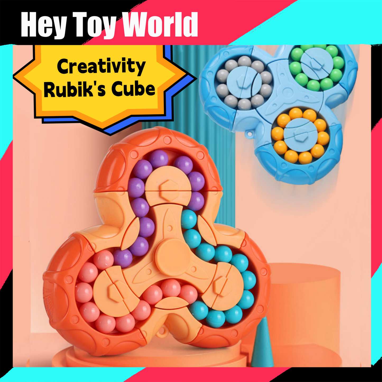 Six Sided Rotating Magic Bean Puzzle Decompression Toys