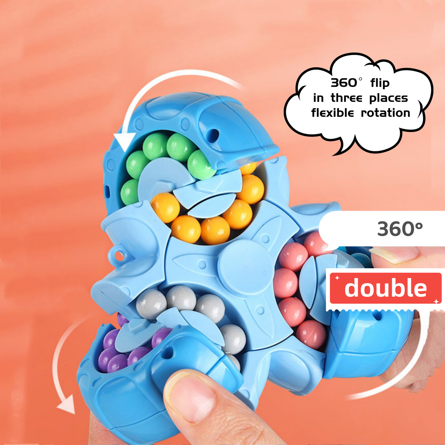 Six Sided Rotating Magic Bean Puzzle Decompression Toys