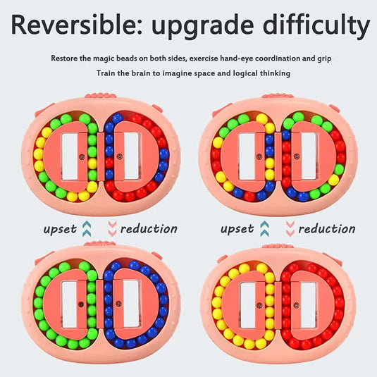 Double Sided Rotating Magic Bean Puzzle Decompression Toys