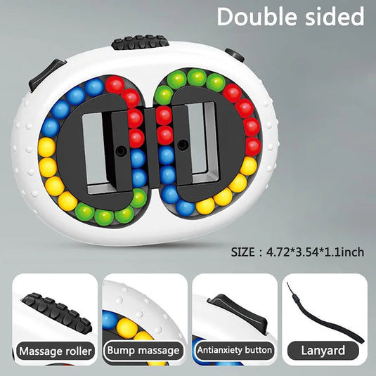 Double Sided Rotating Magic Bean Puzzle Decompression Toys