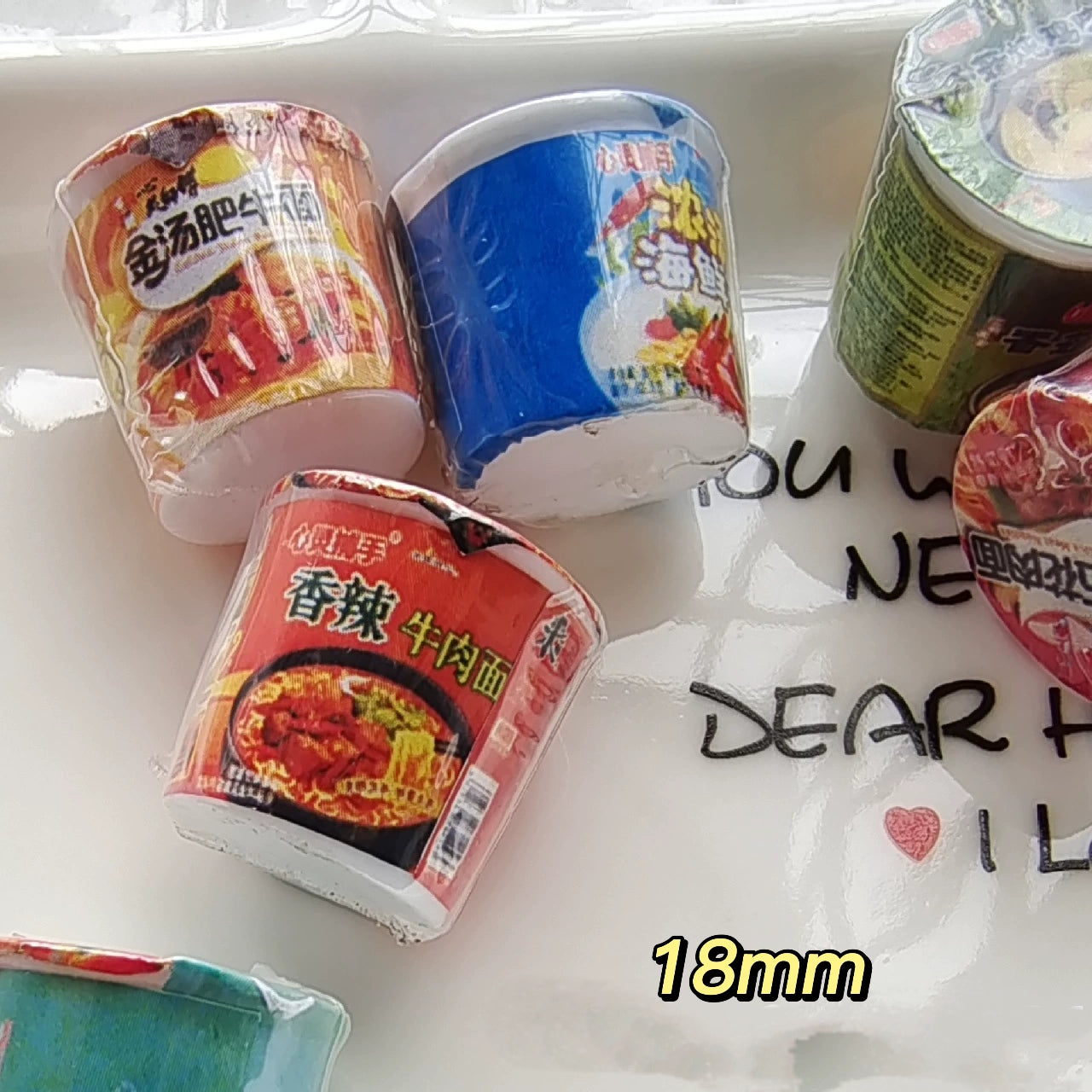 Mini Noodle Bucket with Plastic Film Packaging