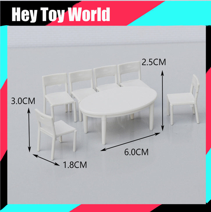 Mini Indoor Furniture Table Chair Set for Dollhouse