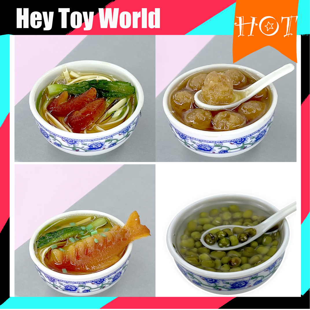 Noodle Bowl Model for DIY Doll House Decoration