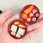 Mini Food Japanese Sushi Bento plates set 2 sets for Doll House Decoration
