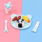 Mini Rice Roll Food Set with Plate