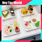 Mini Plate with Jam Bread for Doll House Decoration DIY