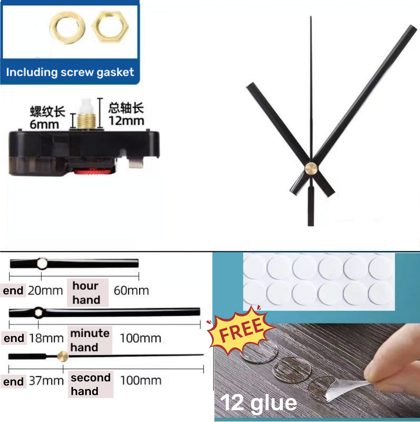 Clock Core Accessories 【Nano Glue for FREE】