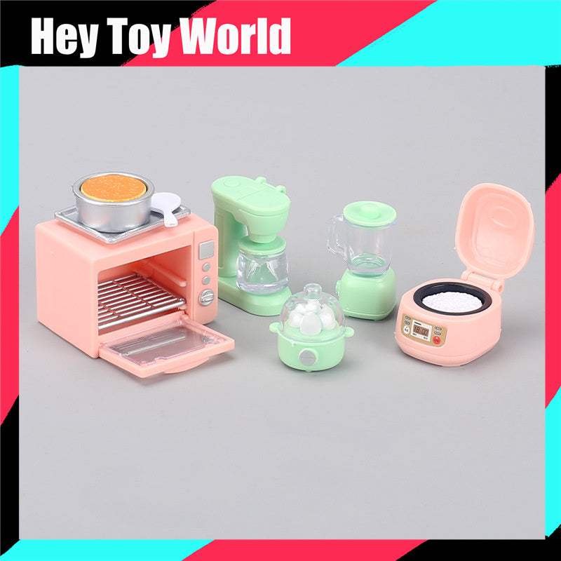 Mini Electric Rice Cooker Oven Egg Steamer Coffee Juicer for Doll House