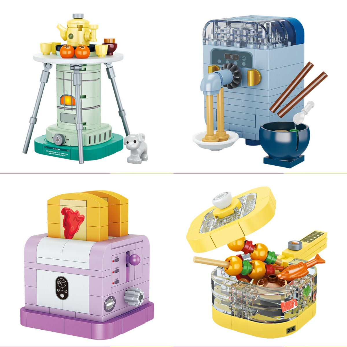 Building Block Toys Mini Kitchen Appliances