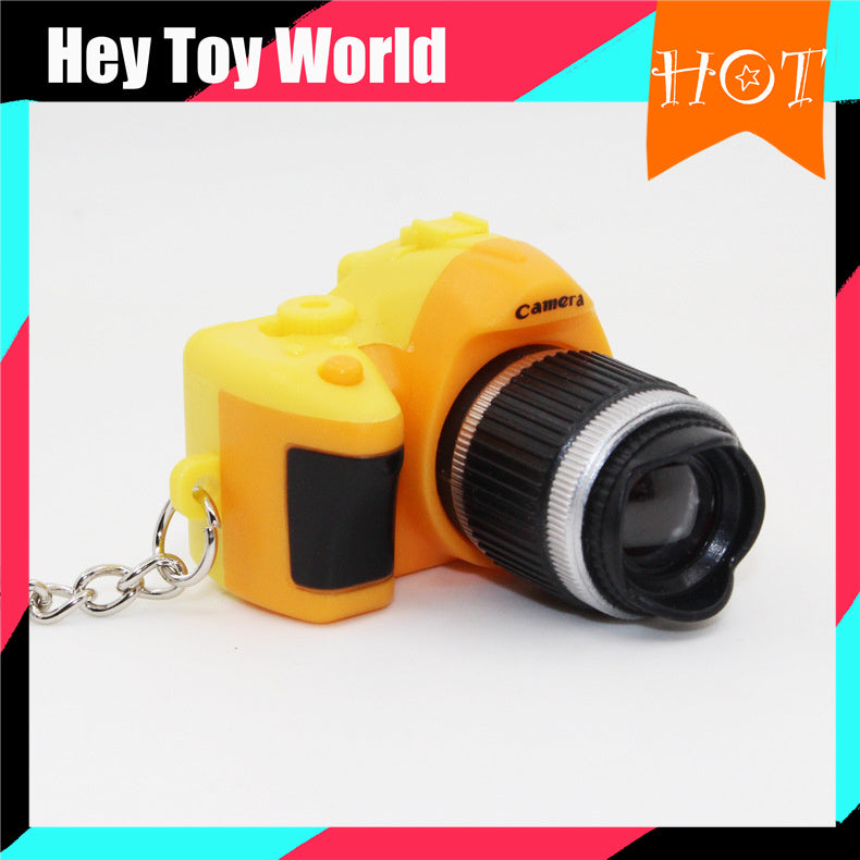 Retro Mini Camera with LED Lights for Decorating DIY Necklace