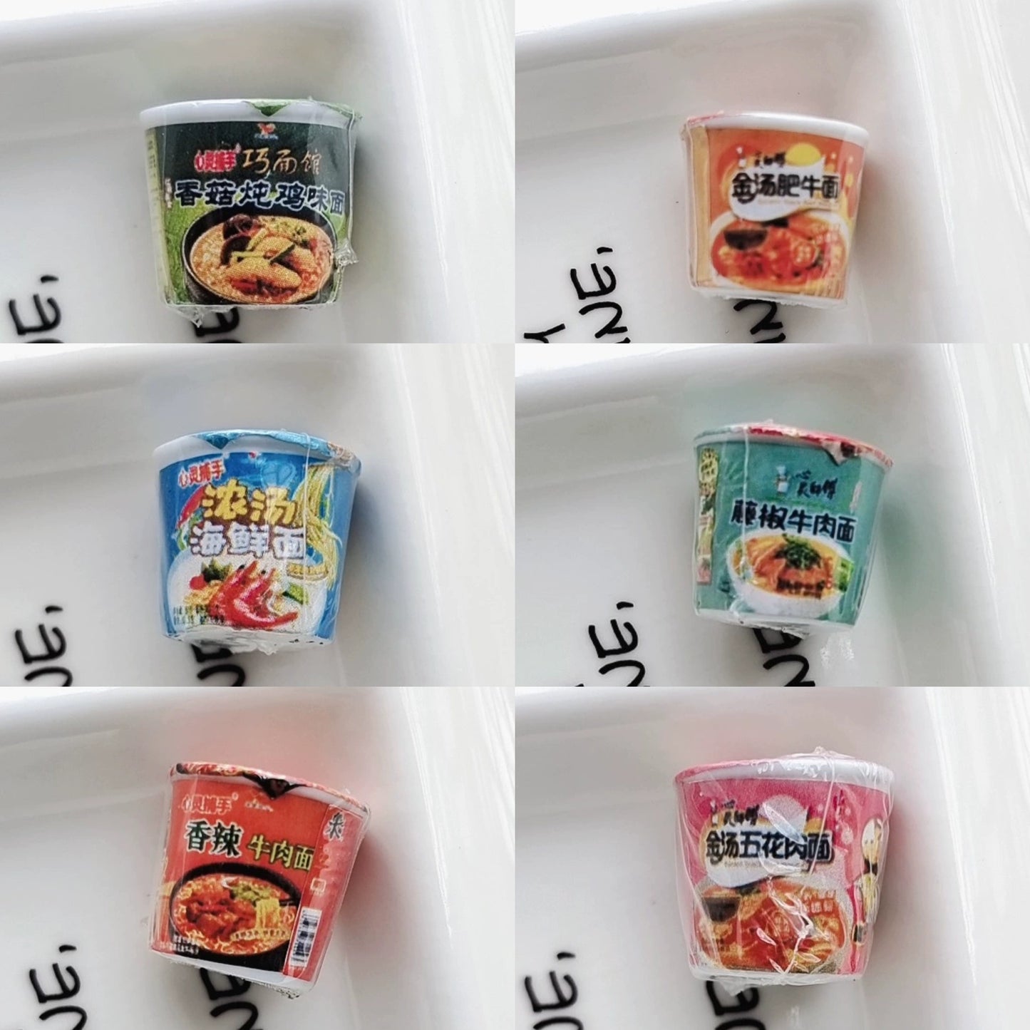 Mini Noodle Bucket with Plastic Film Packaging