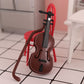 Mini Toy Violin for Dollhouse Decoration