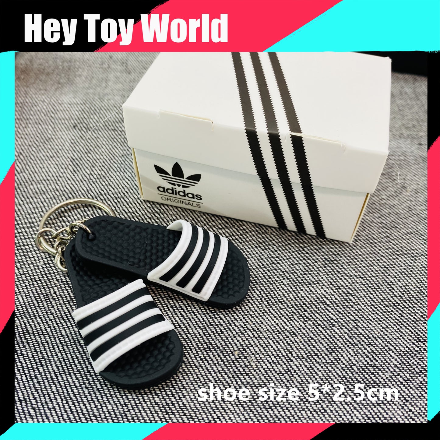 Mini Slippers with Paper Shoe Box for Doll Decoration DIY