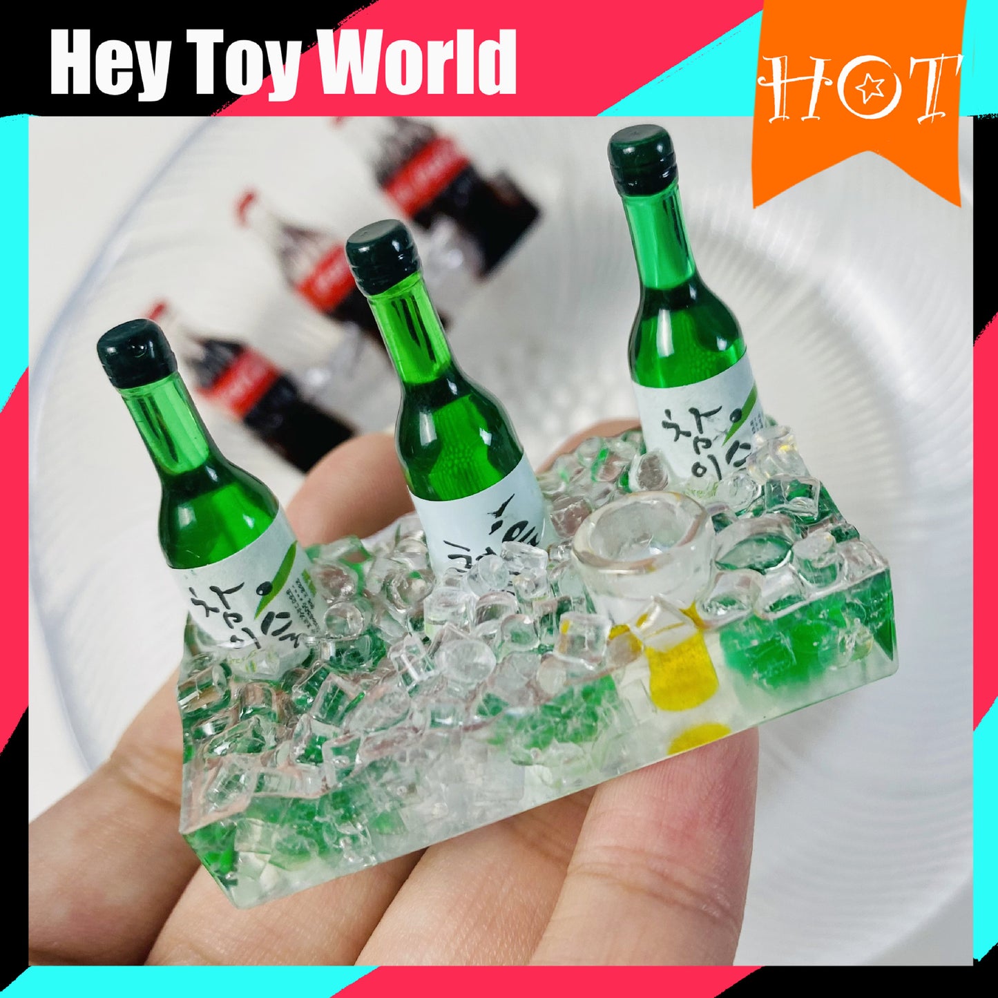 Mini Bottle For Decoration Refrigerator Dollhouse  DIY Idea Gift
