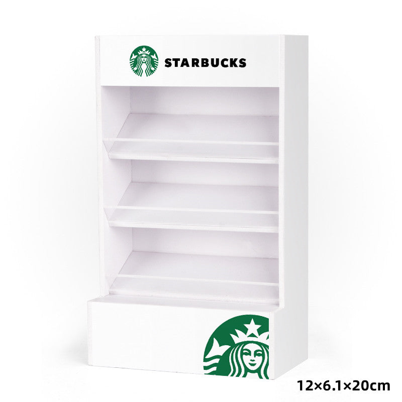 Mini 711 Store Starbucks Cake Shelf for 1:12 Dollhouse