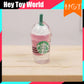 Mini Starbucks Cup with Straw 5 colors for Doll House DIY Gift