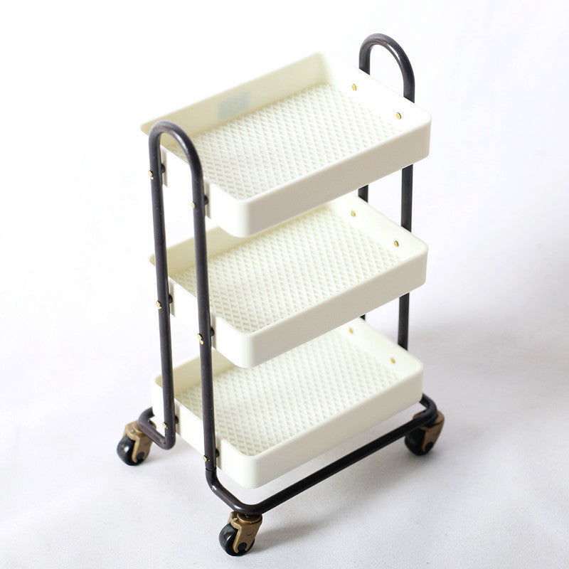 Dollhouse Mini Cart Dining Car Shelf